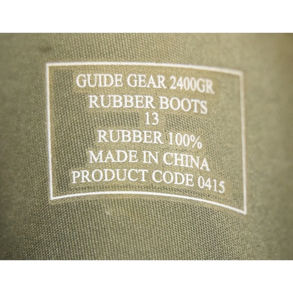 Guide Gear Men's Size 13 Rubber Hunting Boots 2400G Thinsulate Realtree Xtra